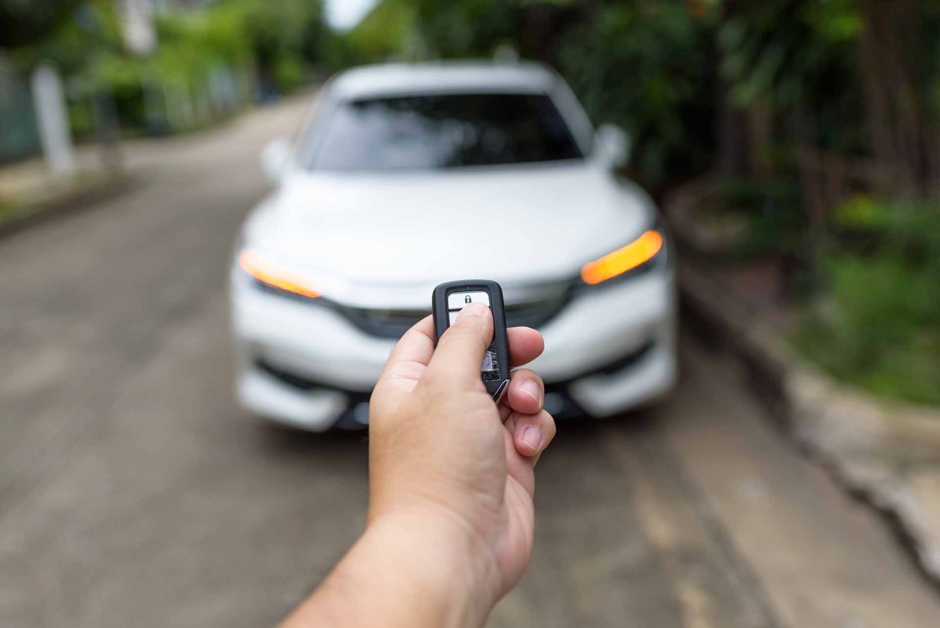 Unlocking car with key fob